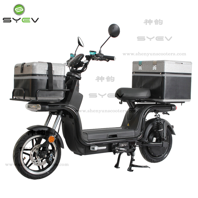 Syev With EEC /COC Certificate 2022 Practical Fast Food Delivery Electric Scooter with Front And Rear Box